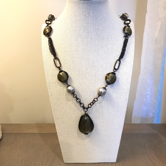 Necklace with Glass Beads - Picture 1 of 3